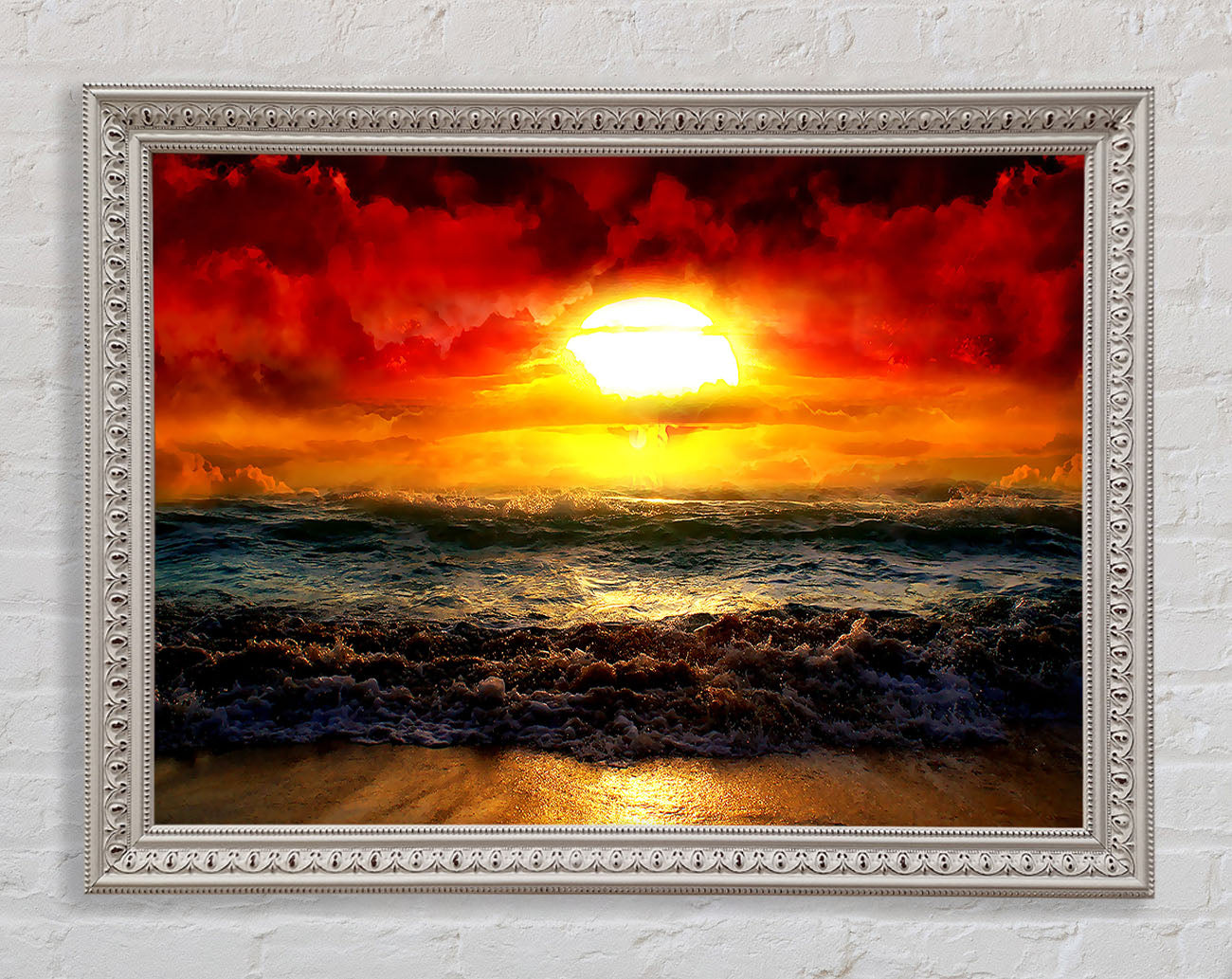 The Perfect Red Sunrise Framed Print