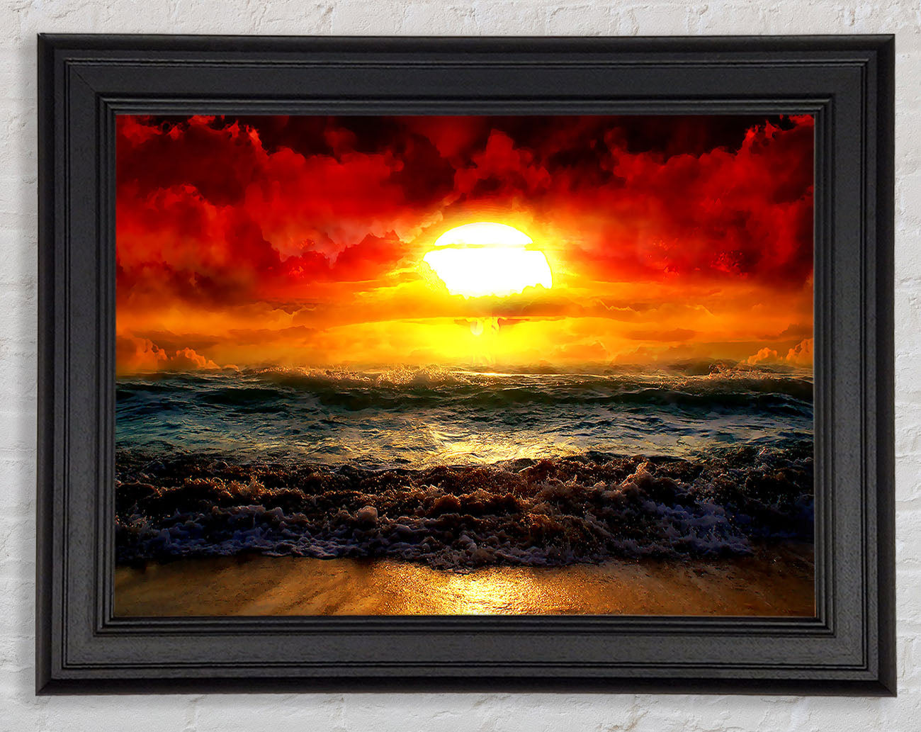 The Perfect Red Sunrise Framed Print