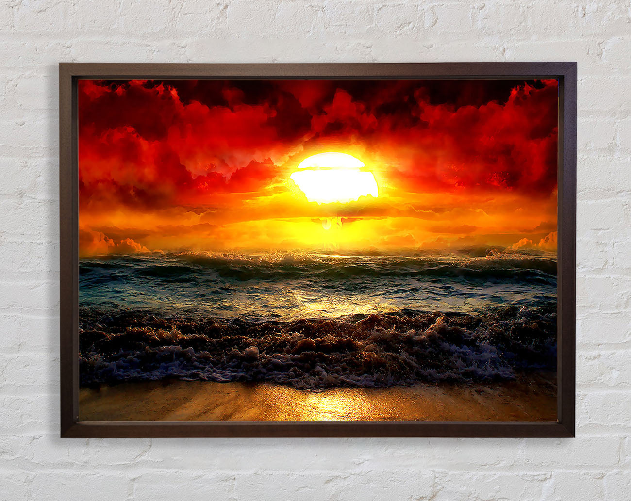 The Perfect Red Sunrise Framed Print