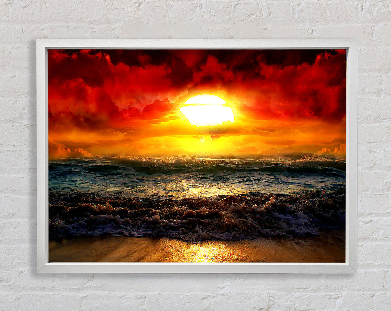 The Perfect Red Sunrise Framed Print