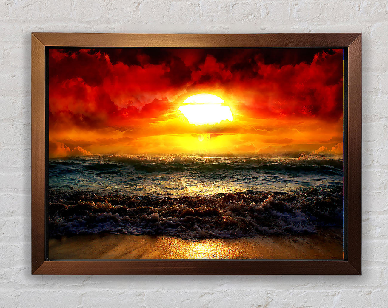 The Perfect Red Sunrise Framed Print