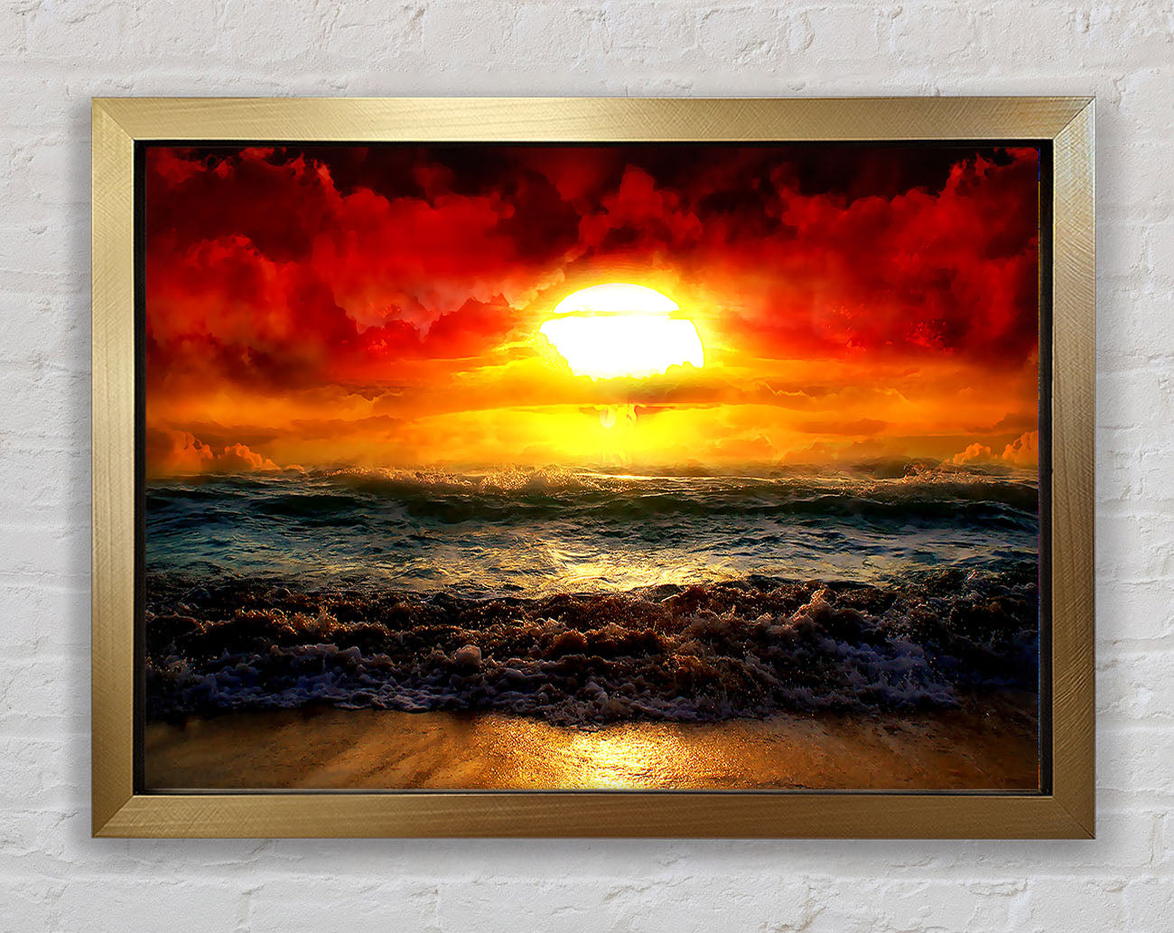 The Perfect Red Sunrise Framed Print