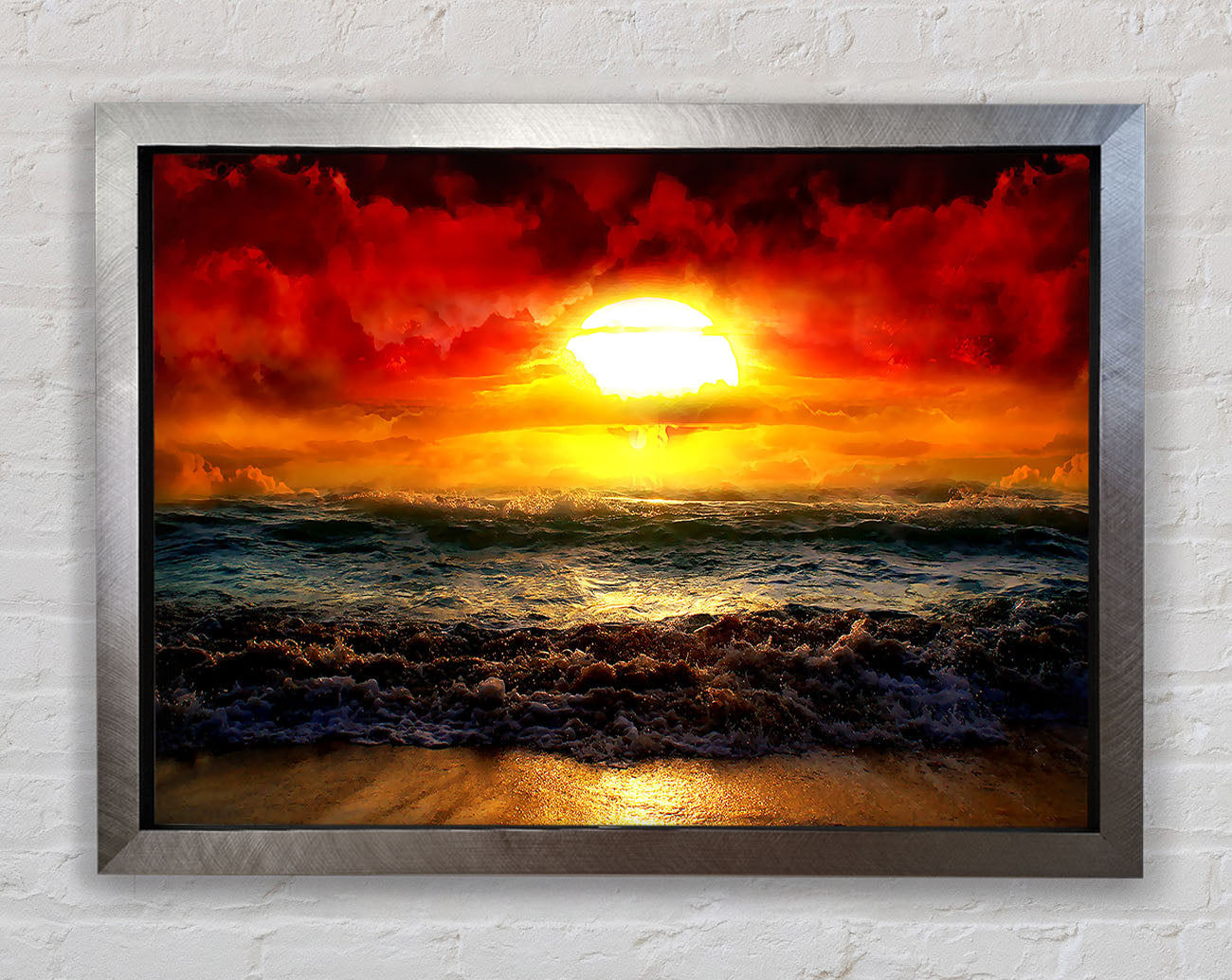 The Perfect Red Sunrise Framed Print