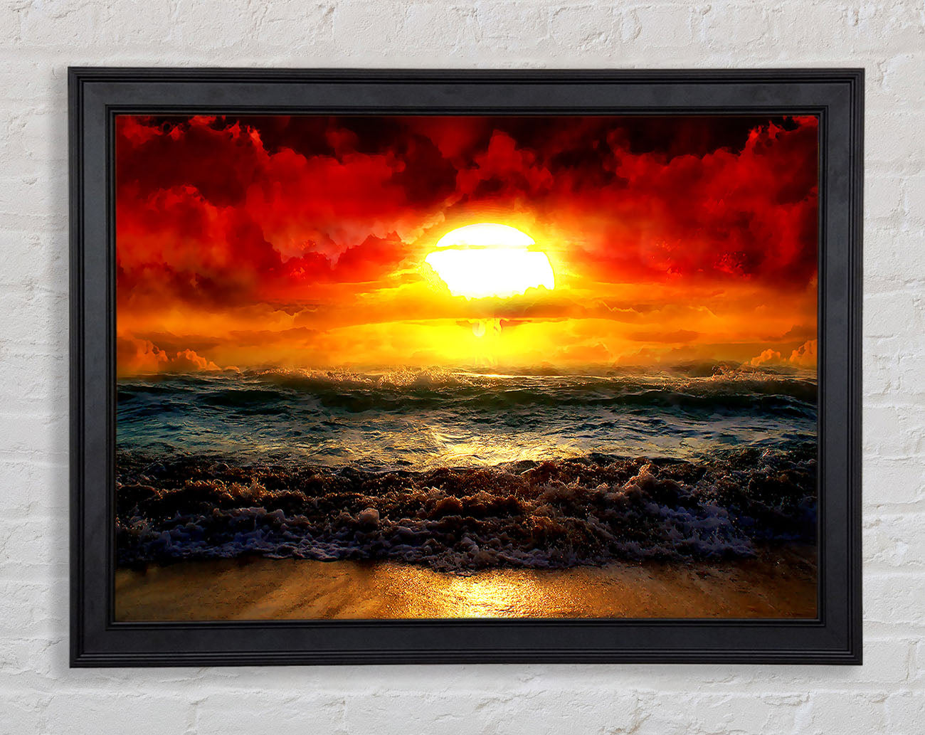 The Perfect Red Sunrise Framed Print
