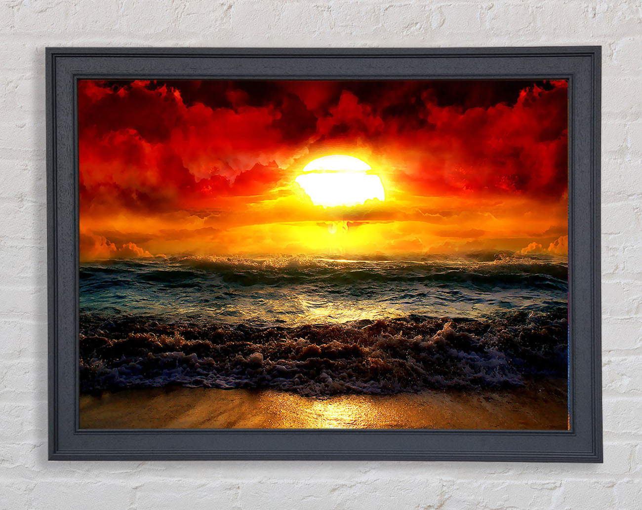 The Perfect Red Sunrise Framed Print