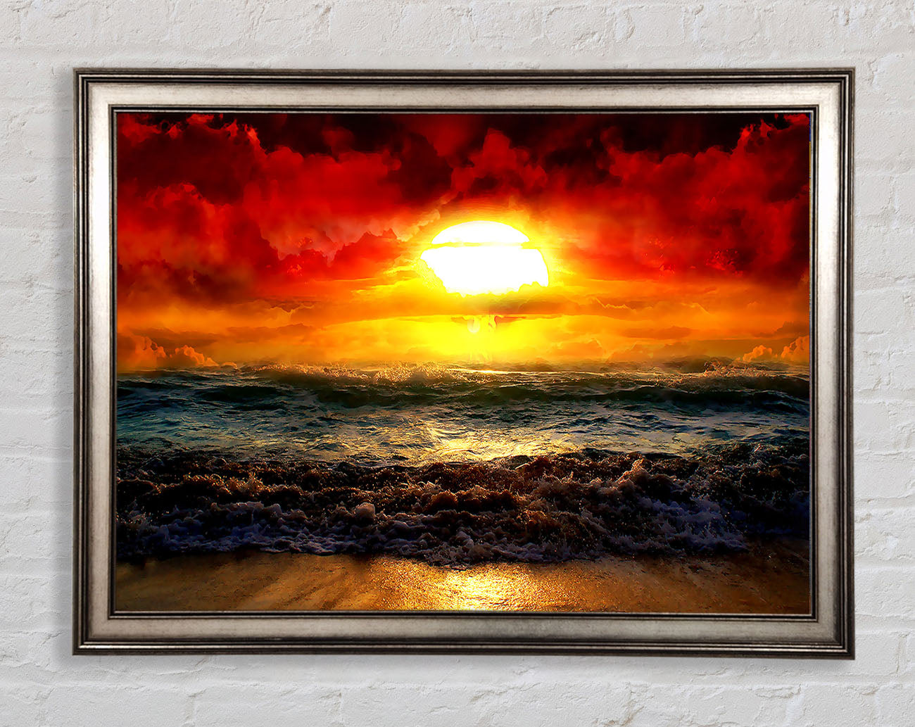 The Perfect Red Sunrise Framed Print
