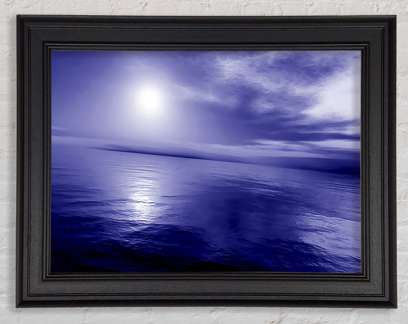 Reflecting Rays Blue Purple 02 Framed Print