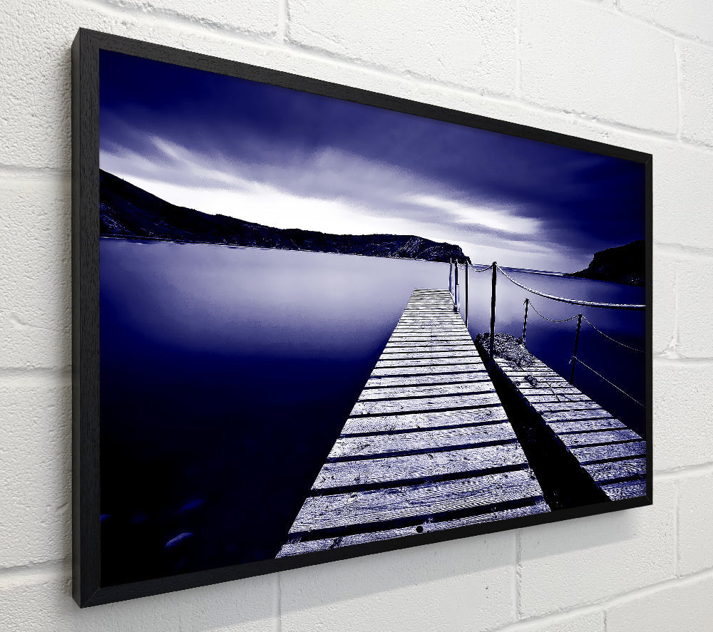 Abstract Pier Purple