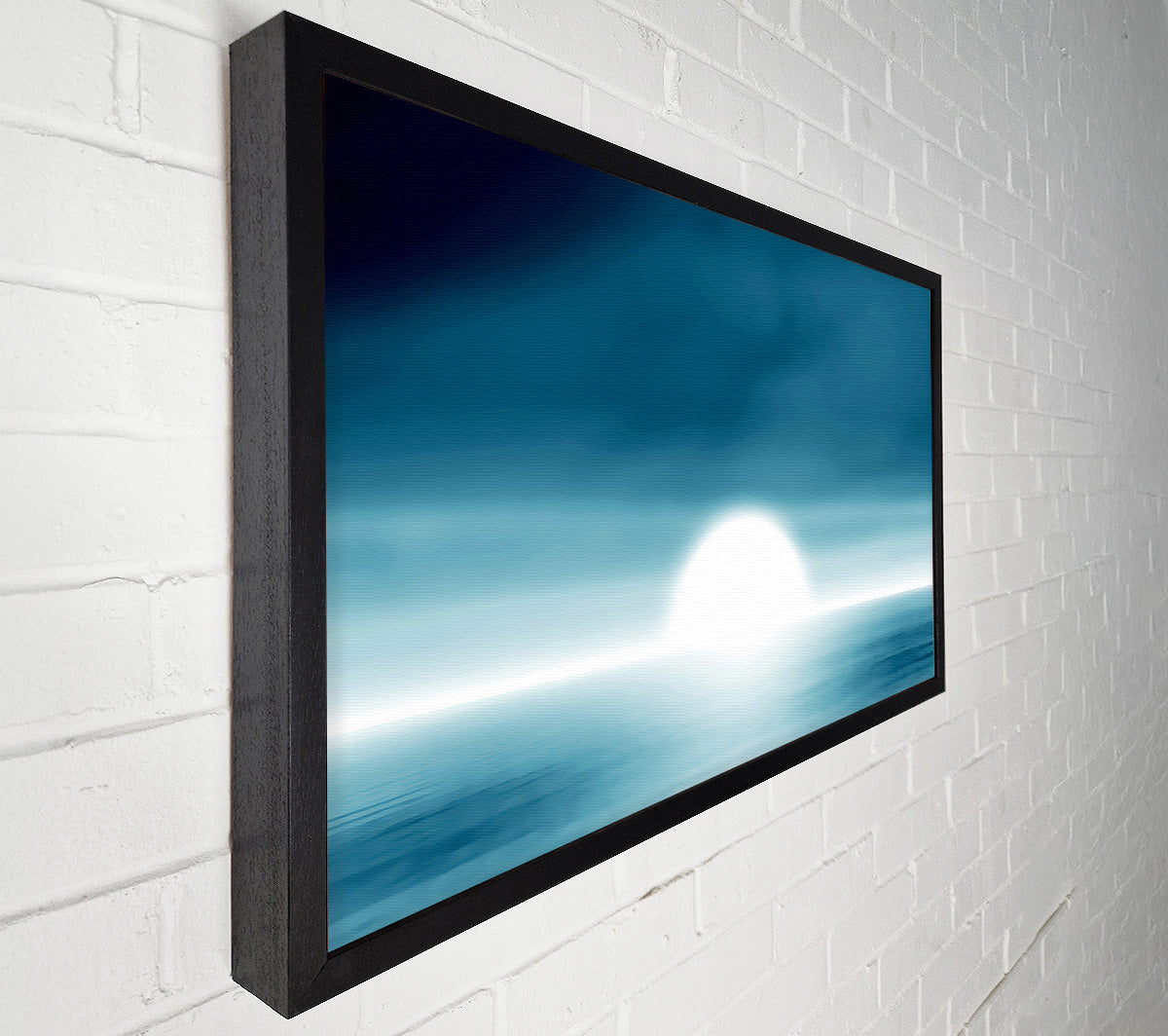Abstact Sun Blue Canvas Print