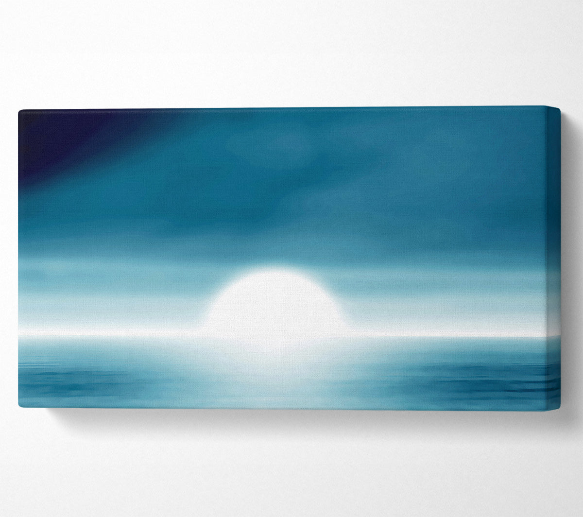 Abstact Sun Blue Canvas Print