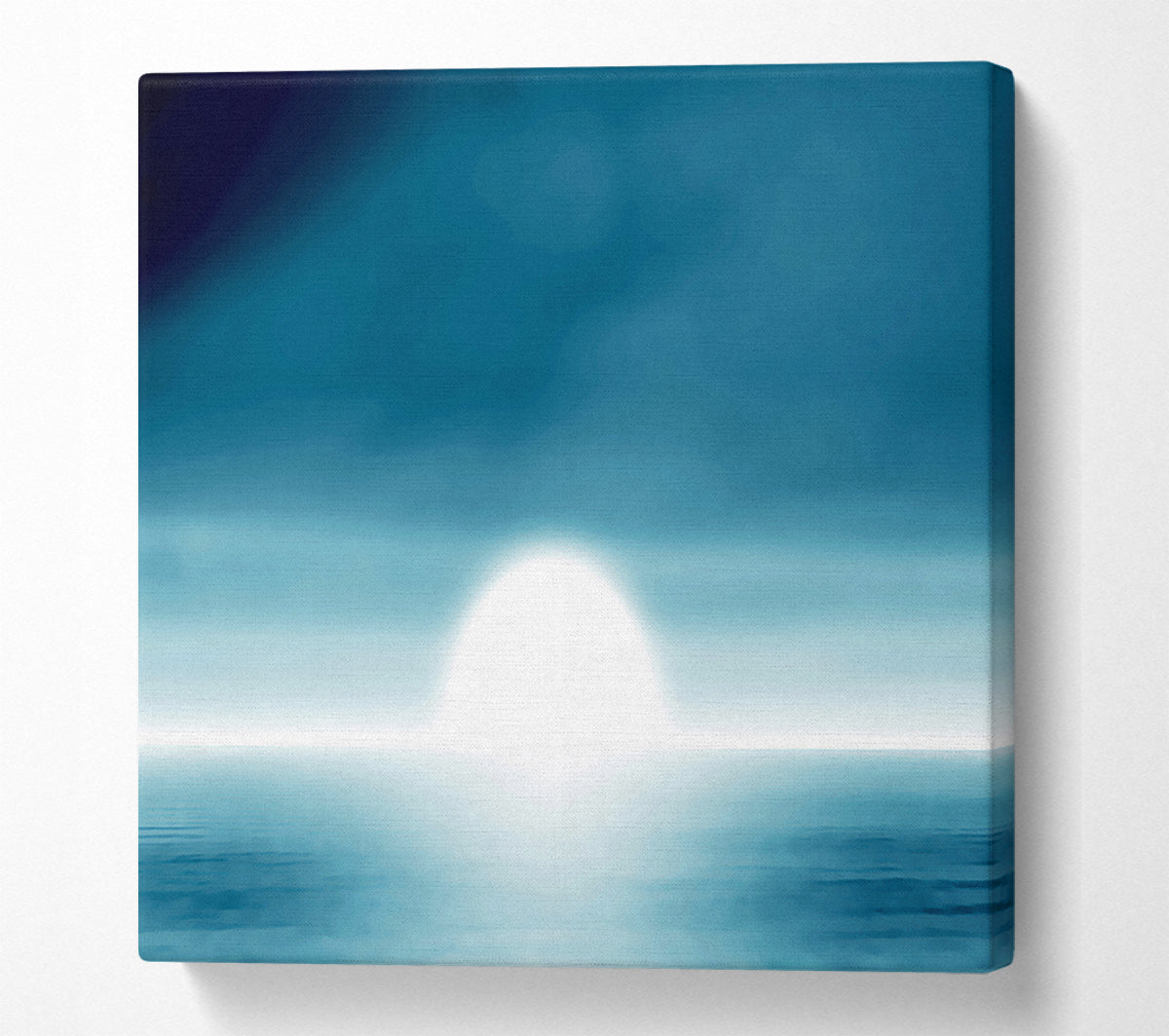 Abstact Sun Blue Canvas Print