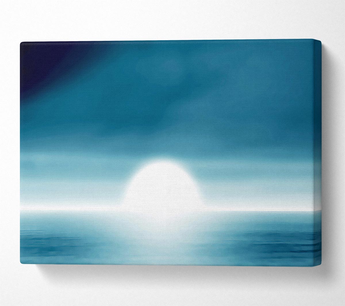 Abstact Sun Blue Canvas Print