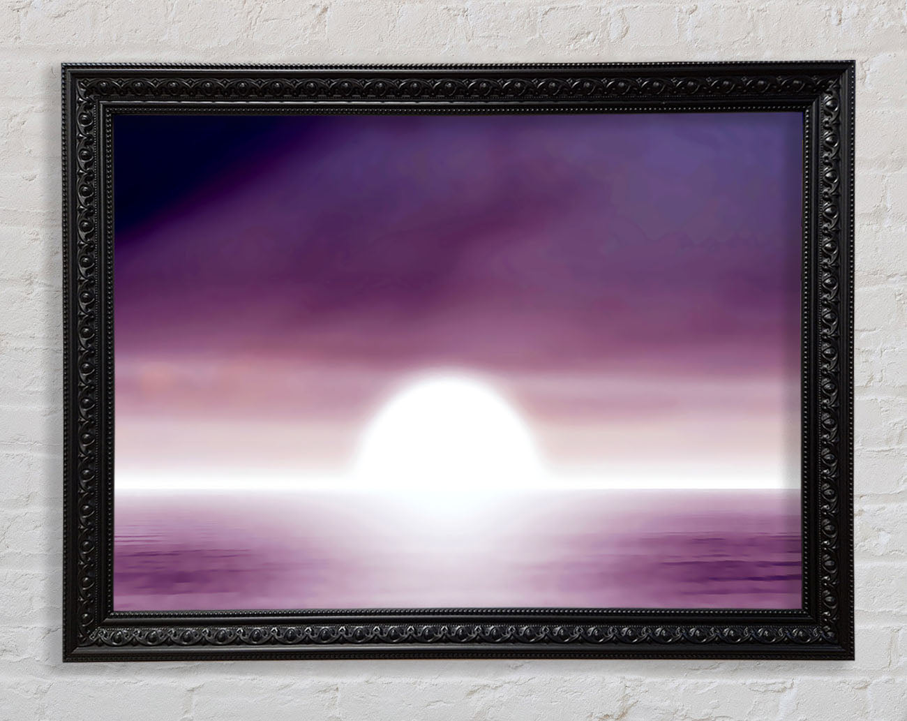 Abstact Sun Lilac Framed Print