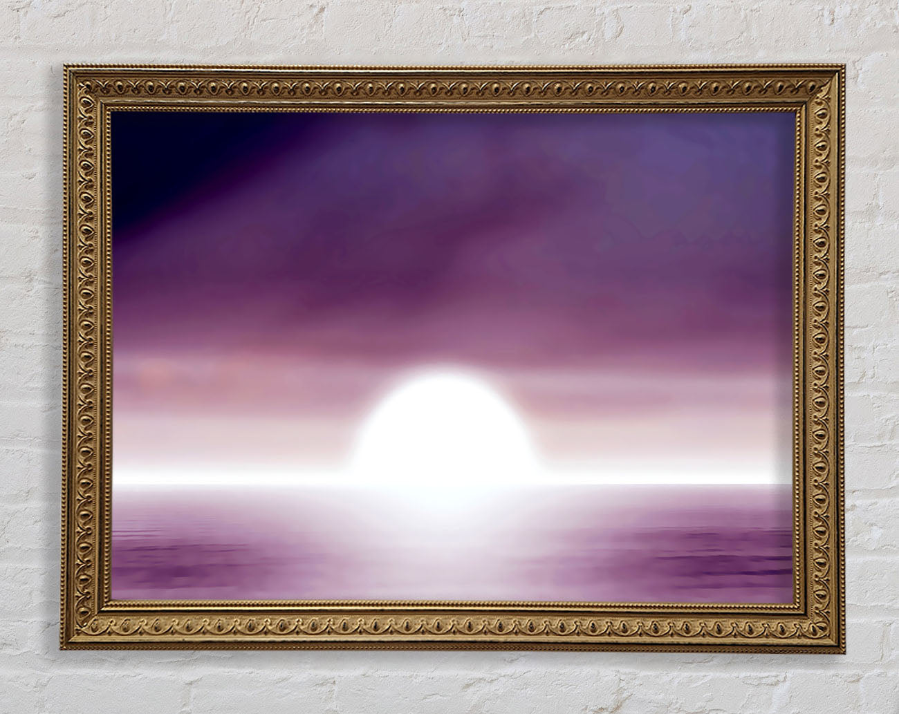 Abstact Sun Lilac Framed Print