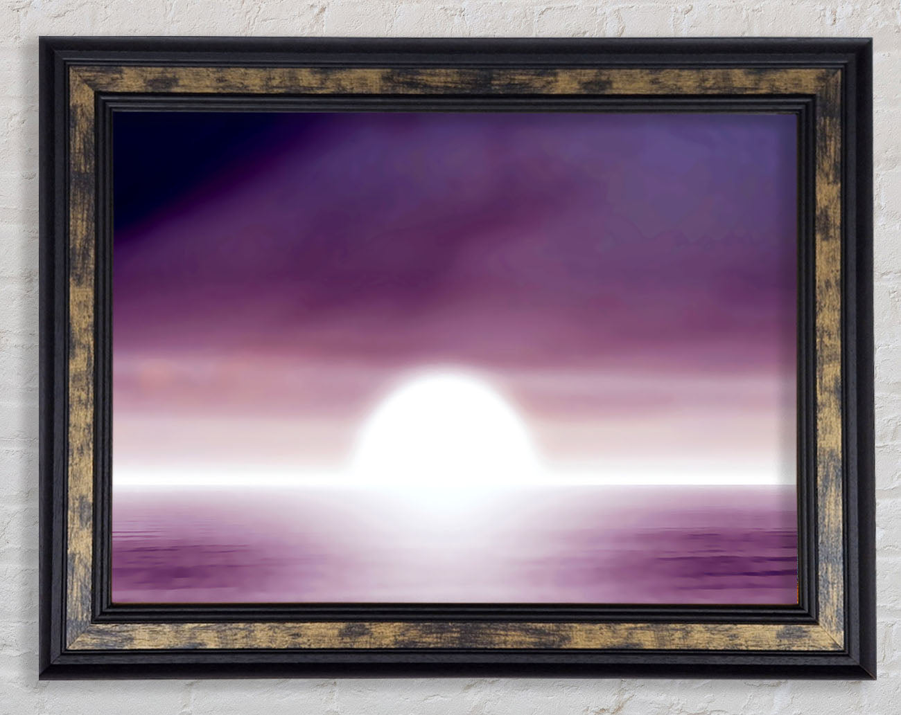 Abstact Sun Lilac Framed Print
