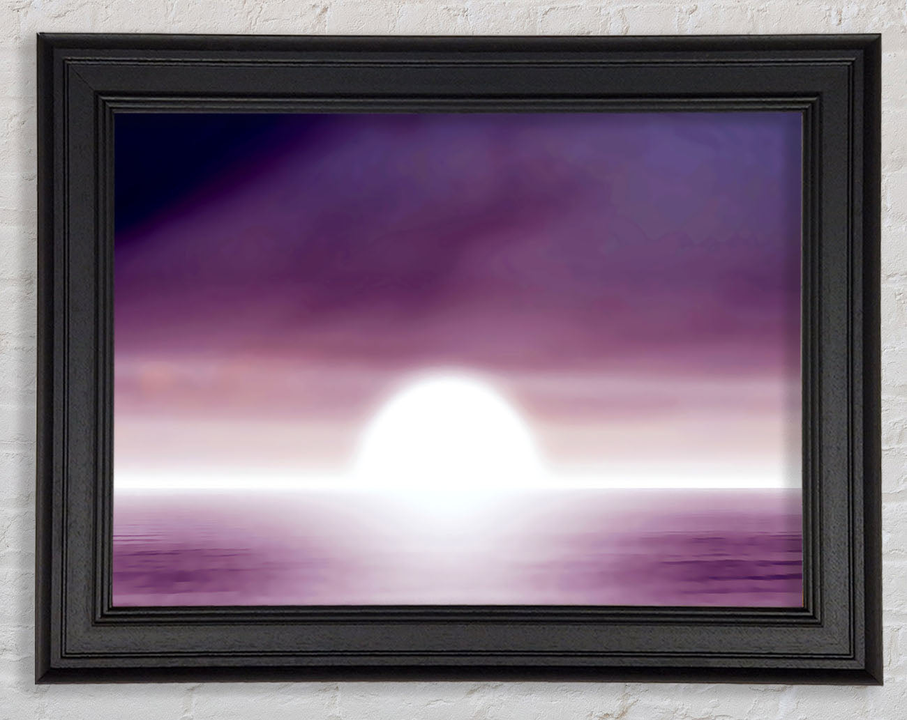Abstact Sun Lilac Framed Print