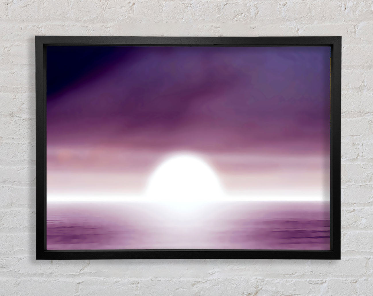 Abstact Sun Lilac Framed Print