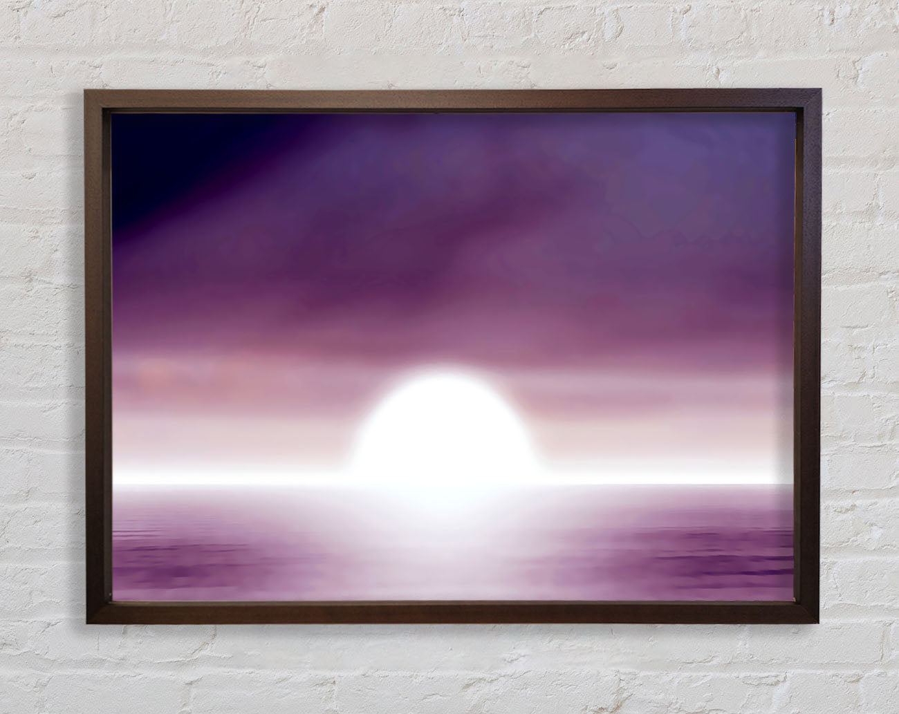 Abstact Sun Lilac Framed Print