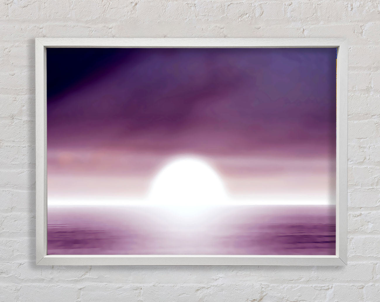 Abstact Sun Lilac Framed Print