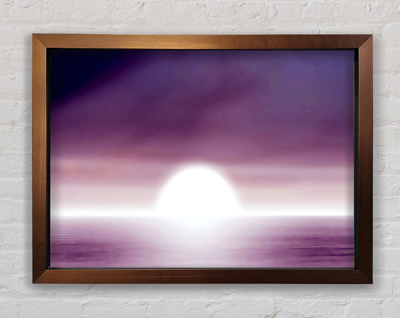 Abstact Sun Lilac Framed Print