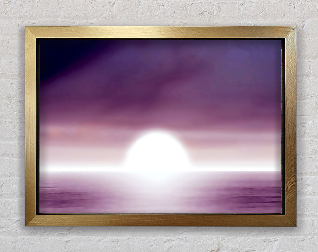 Abstact Sun Lilac Framed Print