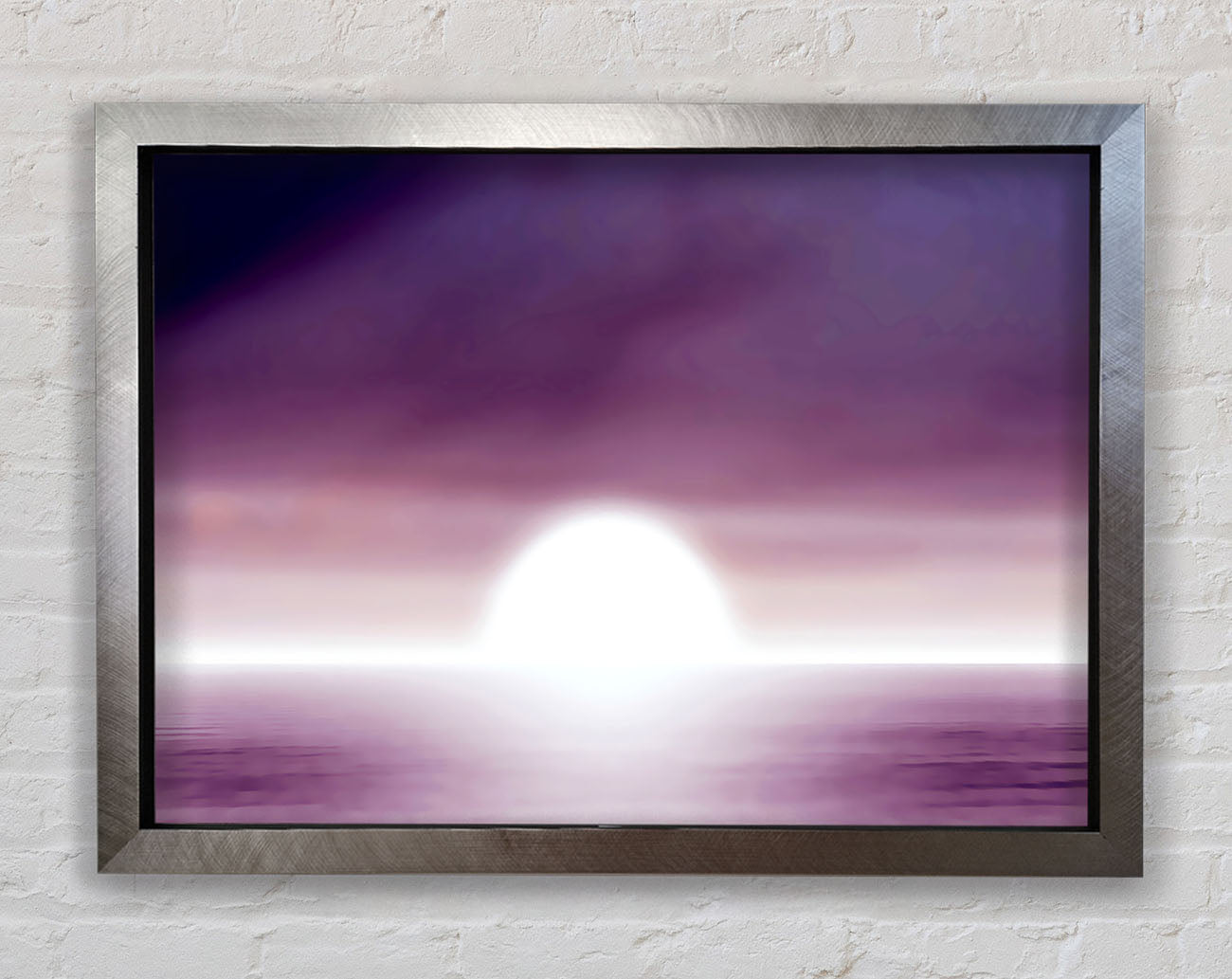 Abstact Sun Lilac Framed Print