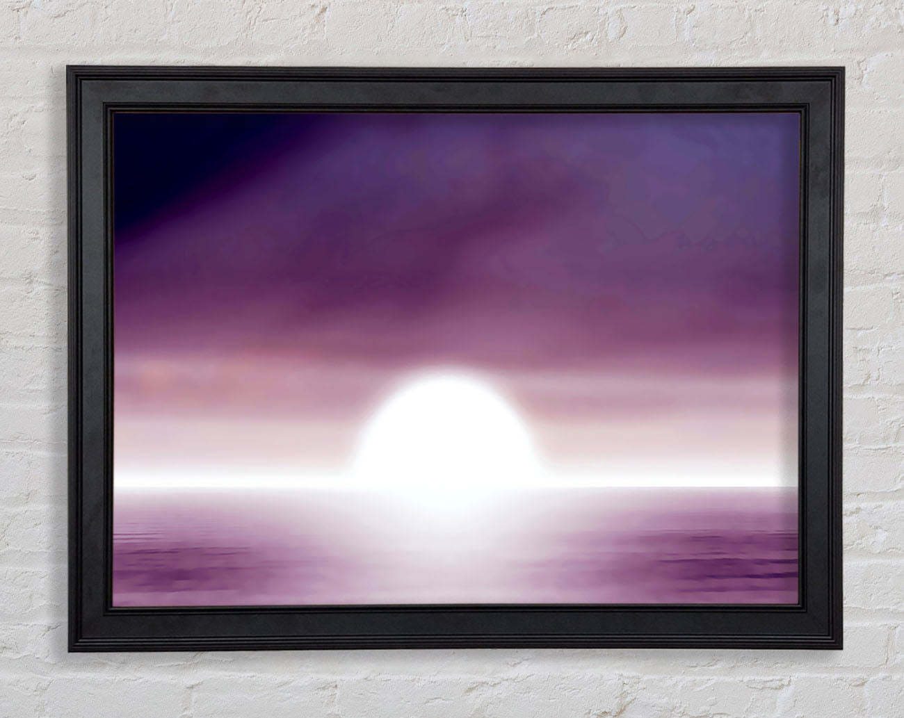 Abstact Sun Lilac Framed Print