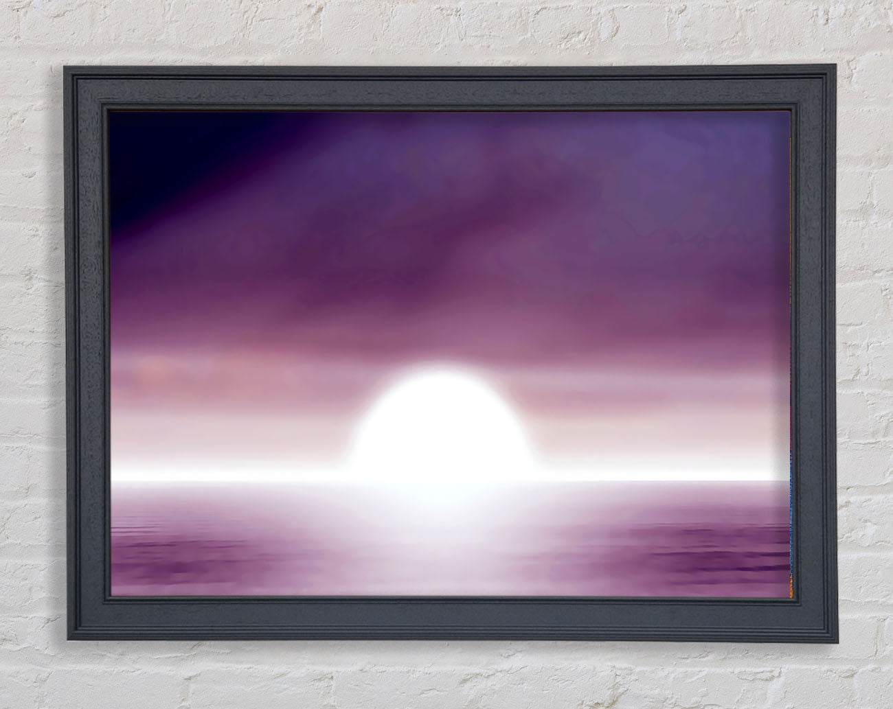 Abstact Sun Lilac Framed Print