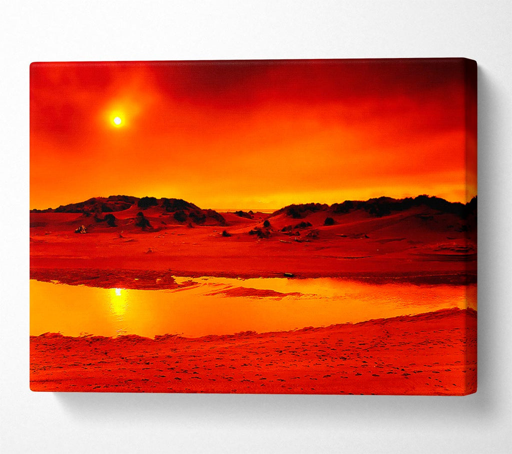 Stunning Ocean Sand Dunes Canvas Wall Art