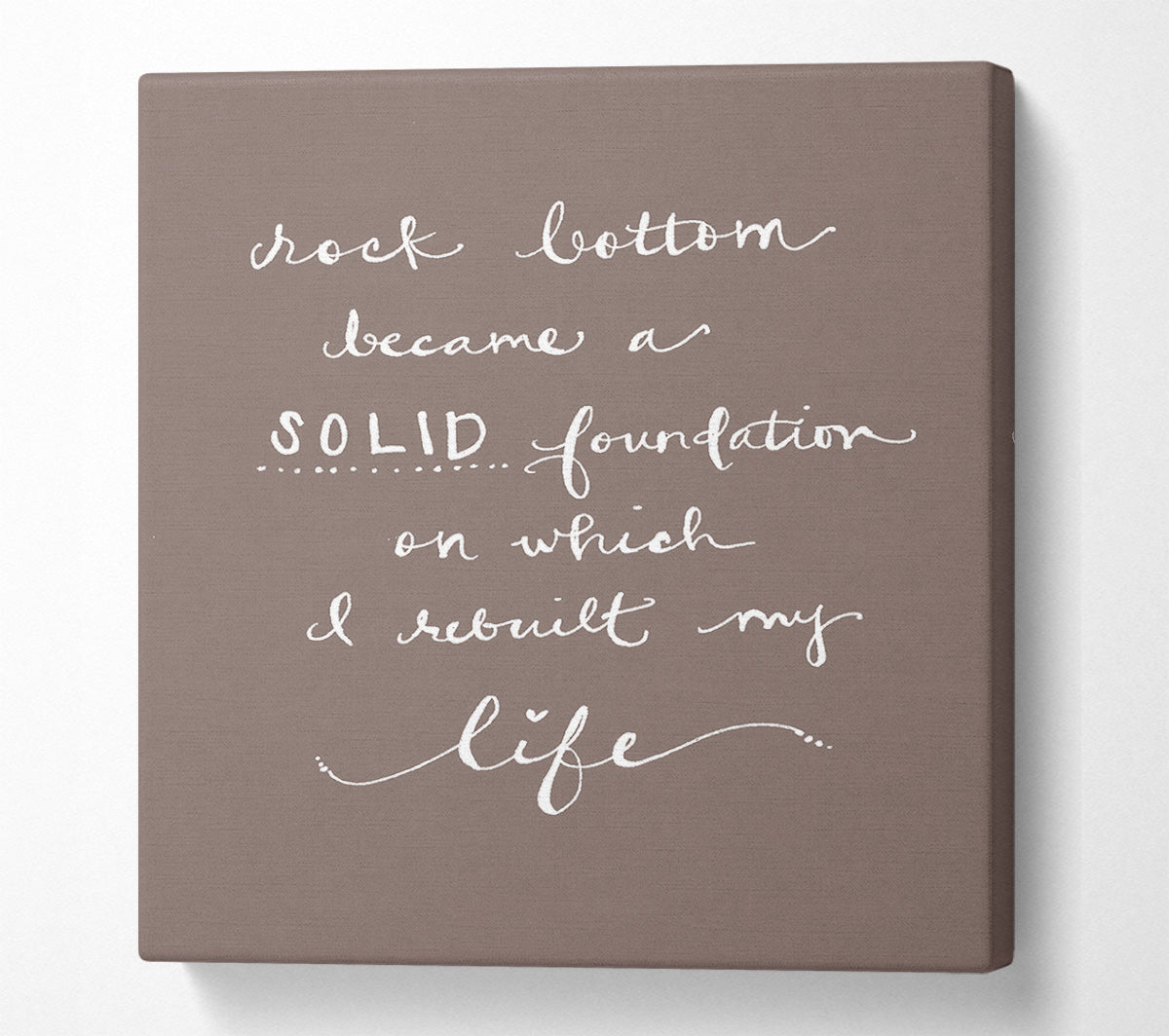 Rock Bottom Beige Canvas Wall Art