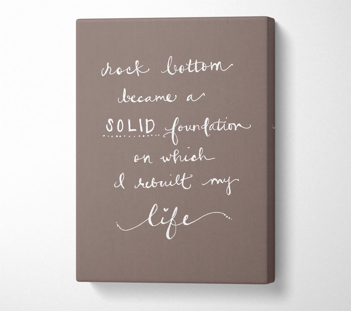 Rock Bottom Beige Canvas Wall Art