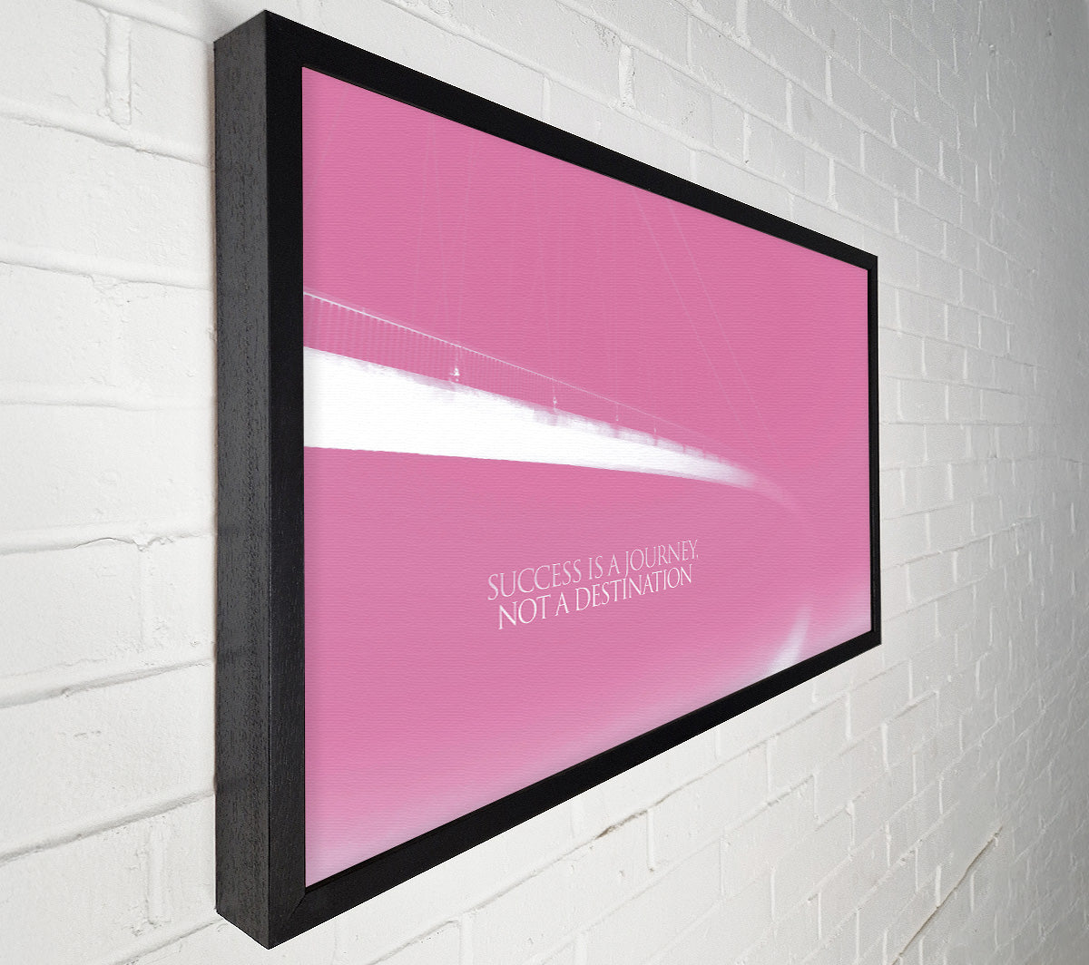 Success Is A Journey Pink Canvas Wall Art