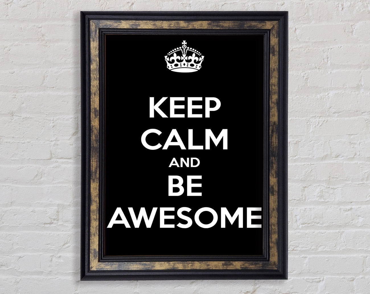 Girls Room Quote Keep Calm And Be Awesome Framed Print