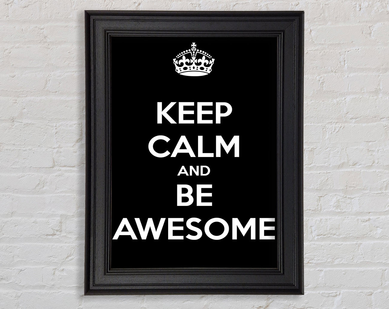 Girls Room Quote Keep Calm And Be Awesome Framed Print