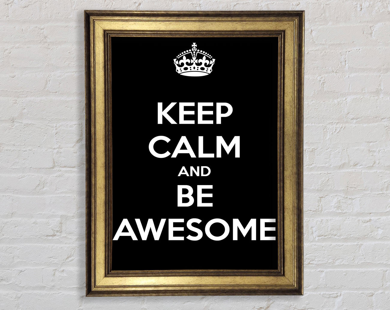 Girls Room Quote Keep Calm And Be Awesome Framed Print