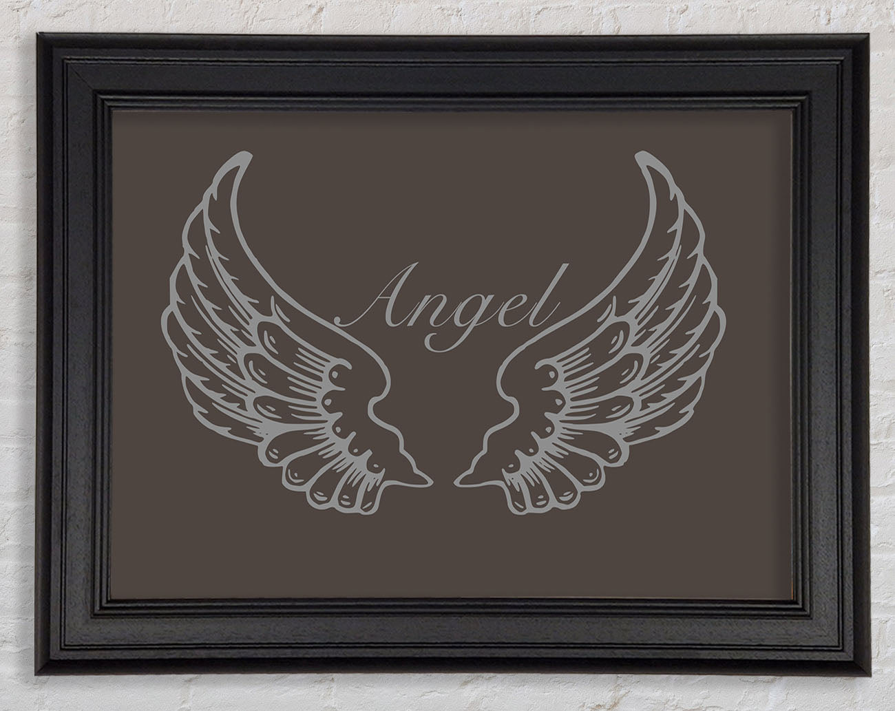 Angel Wings Chocolate Framed Print