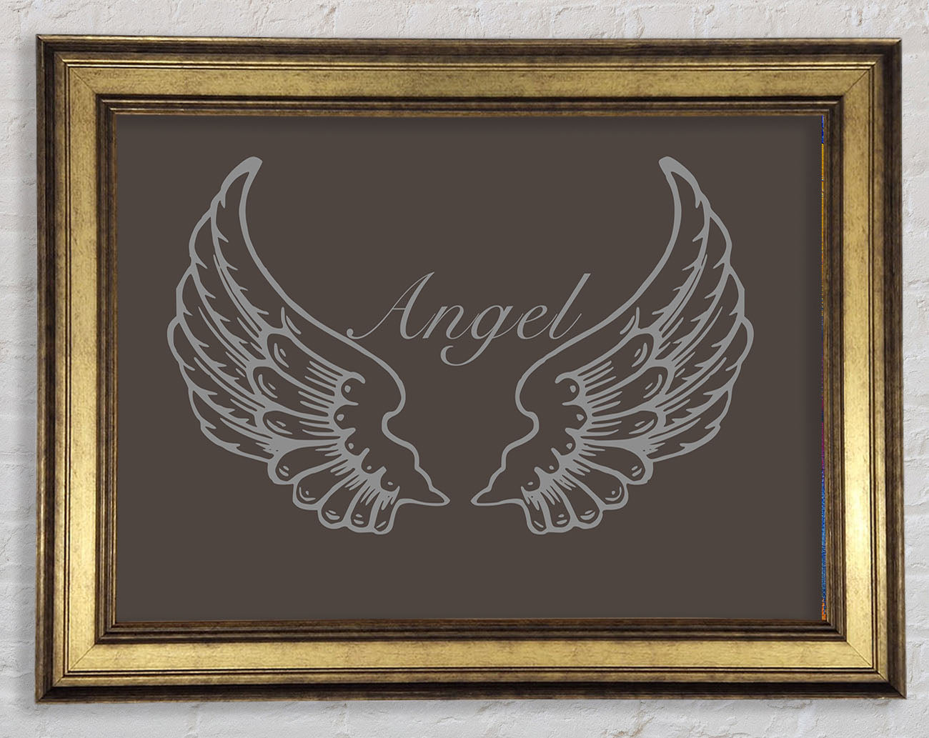 Angel Wings Chocolate Framed Print