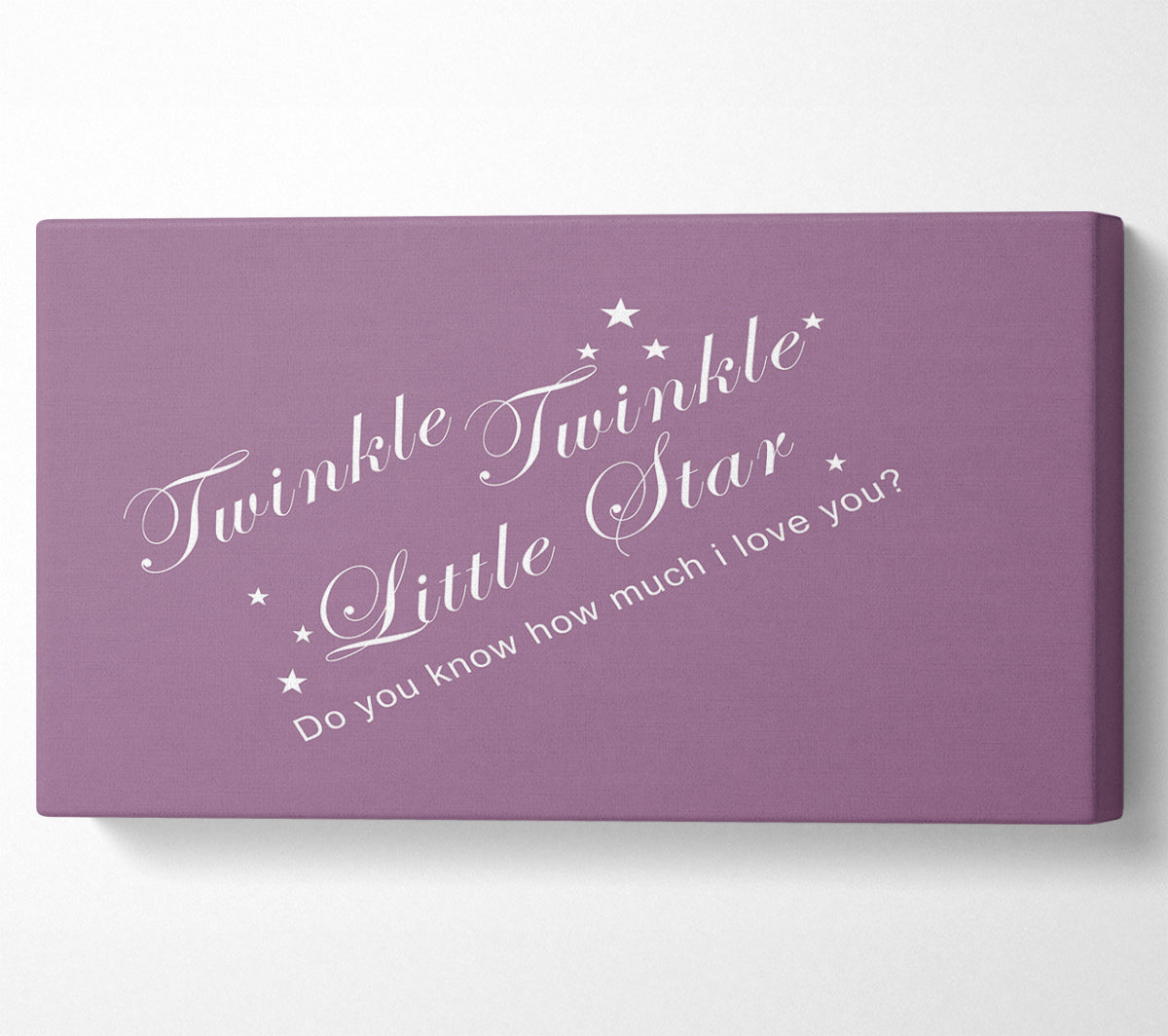 Twinkle Twinkle Little Star 2 Dusty Pink Canvas Wall Art
