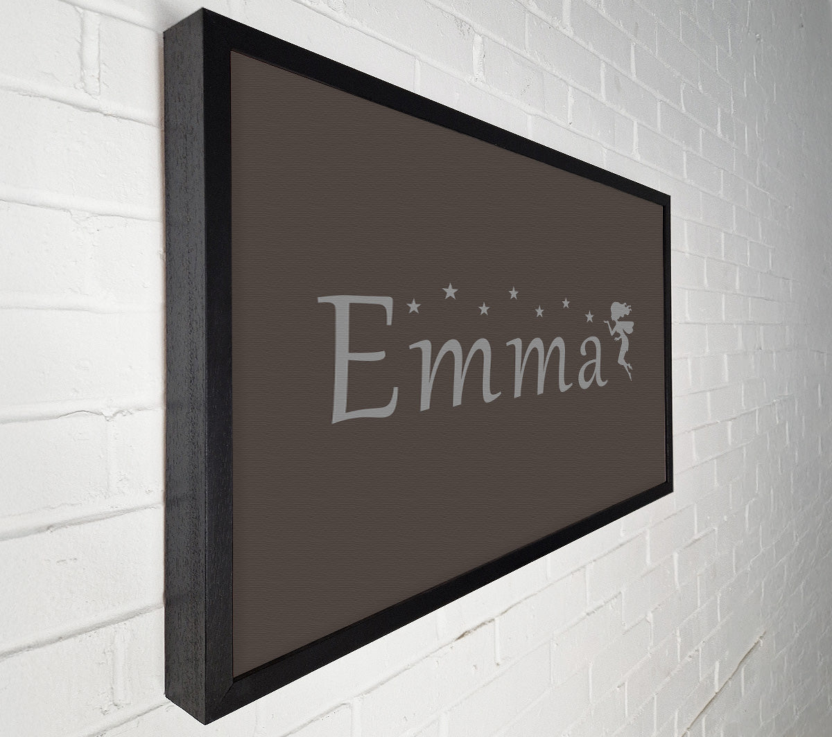 Your Name In Fairy Dust Chocolate Canvas Wall Art