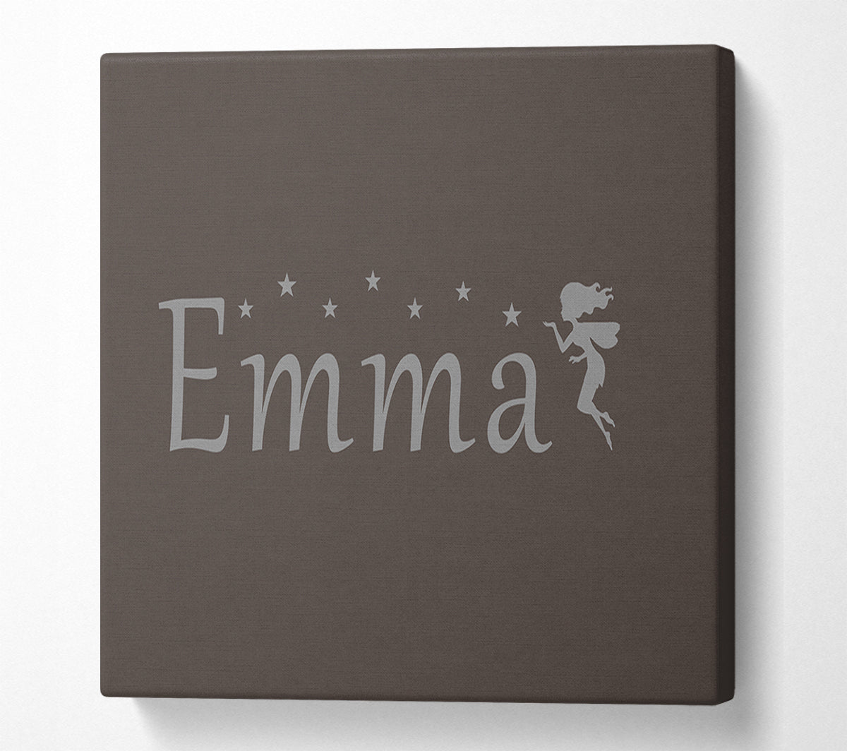 Your Name In Fairy Dust Chocolate Canvas Wall Art