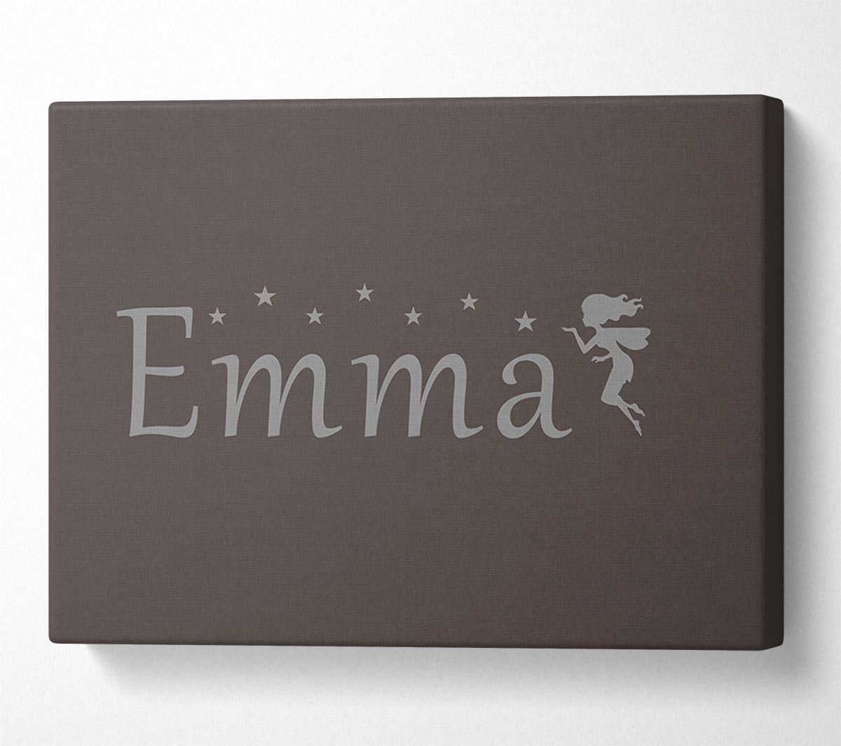 Your Name In Fairy Dust Chocolate Canvas Wall Art