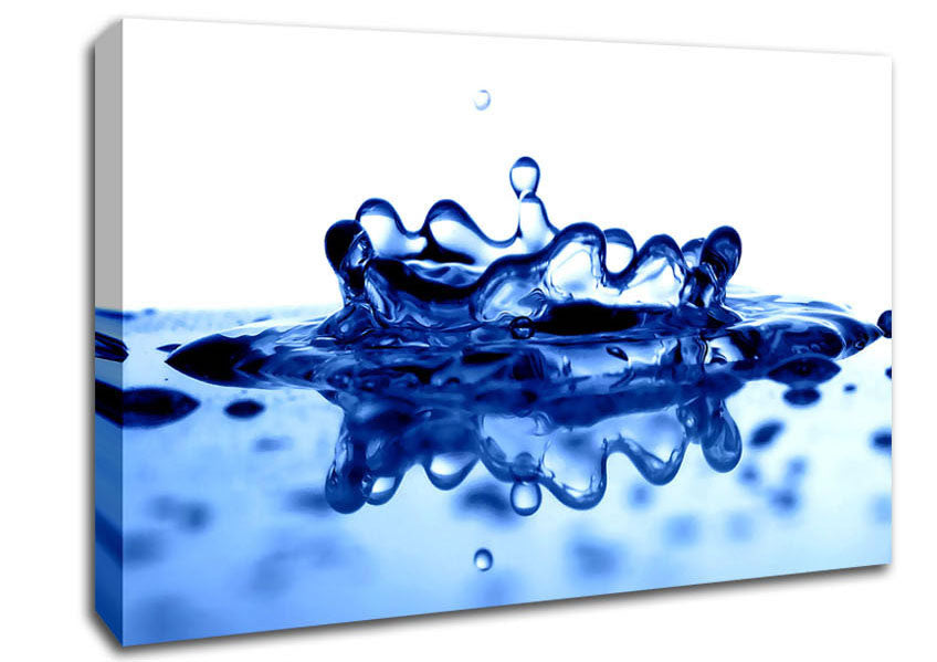 A Drop Of Juice Blue Canvas Art