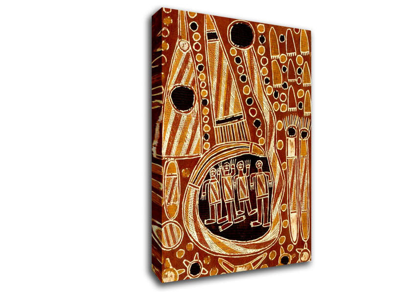 Aboriginal Dawidi Mca Canvas Print