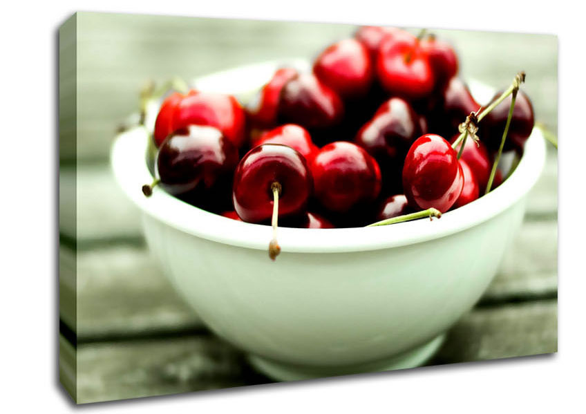 A Bowl Full Of Cherries Canvas Art