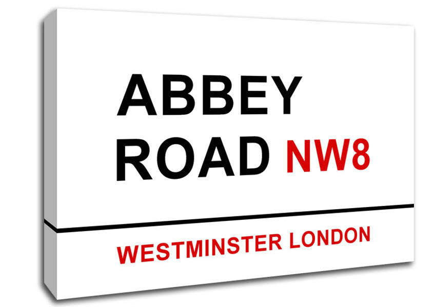 Abbey Road Signs Canvas Wall Art