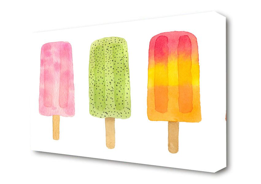A Trio Of Lollies Canvas Wall Art