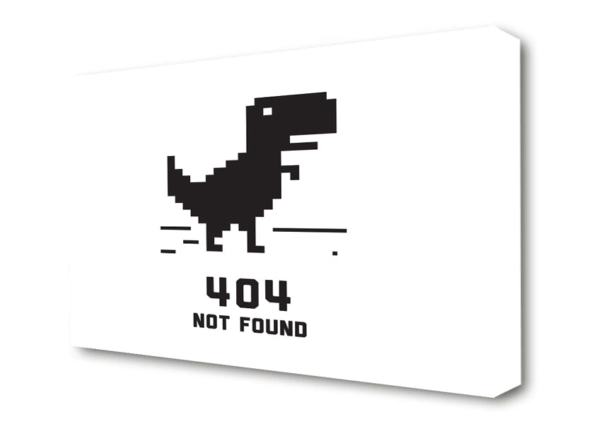 404 Not Found Canvas Print