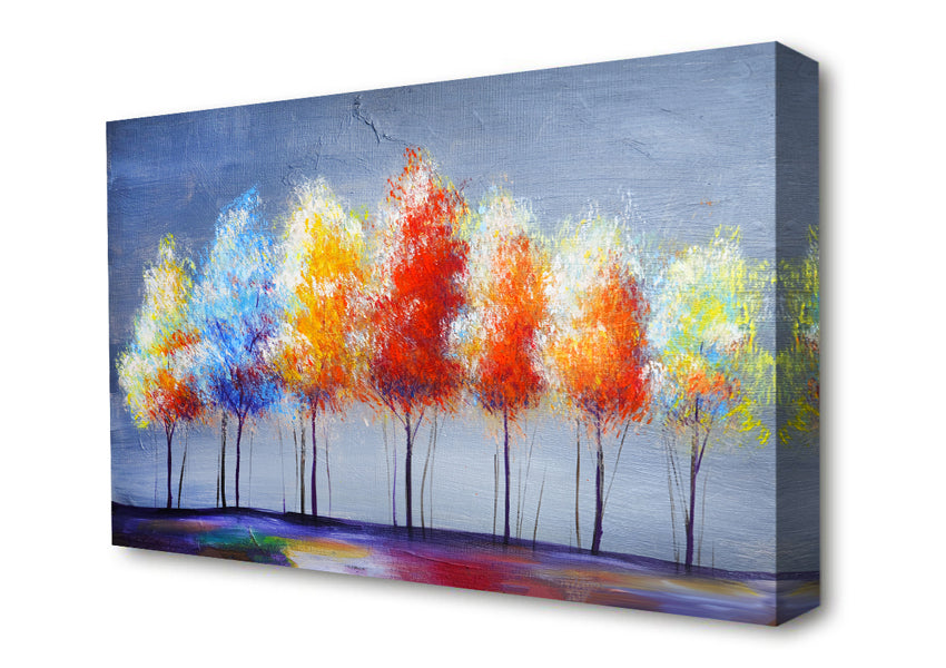 A Spectrum Of Trees Canvas Print