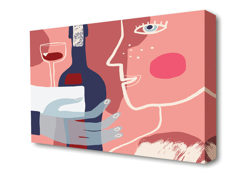 A Drink Of Wine Canvas Print