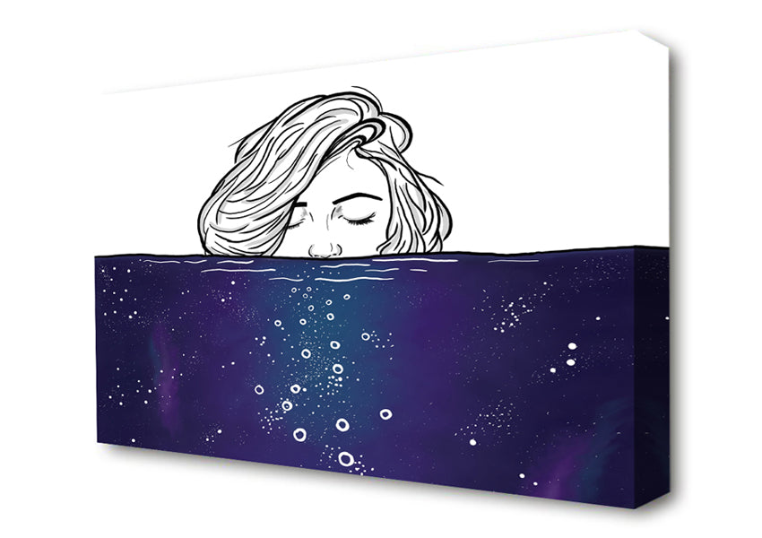 A Dip In The Sea Canvas Wall Art